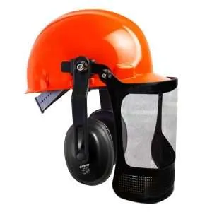 Capacete Segurança acoplado Protetor Auditivo e Tela 8" - COP 008