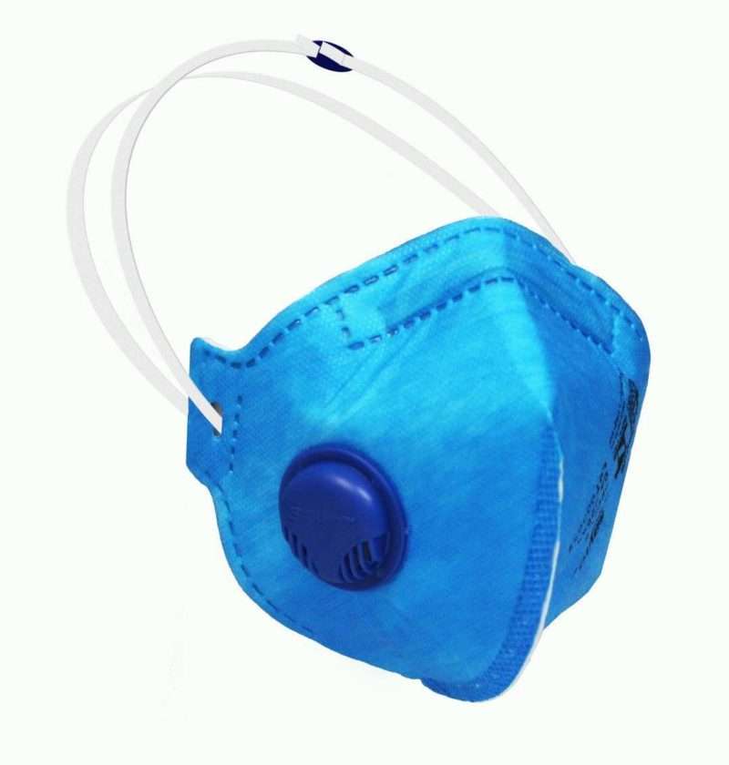 Máscara Respirador Semifacial Descartável PFF1-S com válvula-0
